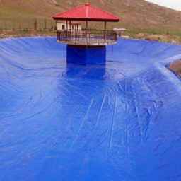 Sanat Sahand water dam, implementation of agricultural polymer pool in the middle of East Azerbaijan