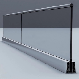 Novin Dor, implementation of glass fence and handrail and spigot base in Chahardangeh, Tehran