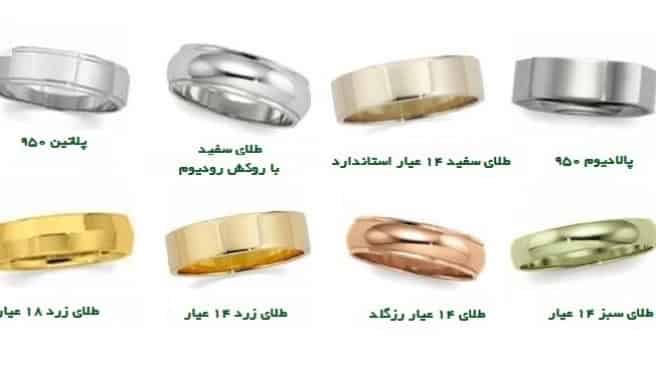 أنواع الذهب المختلفة وألوانه
