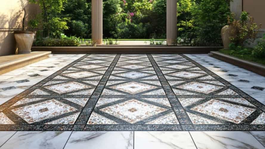 Mosaic work in Amlesh