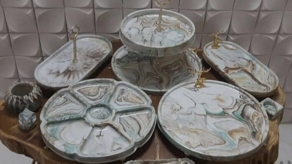آموزش ساخت اکسسوری سنگ مصنوعی در رشت