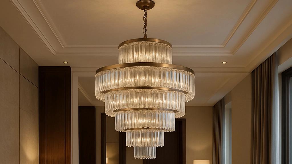 Order and design of custom class chandeliers in Kashan