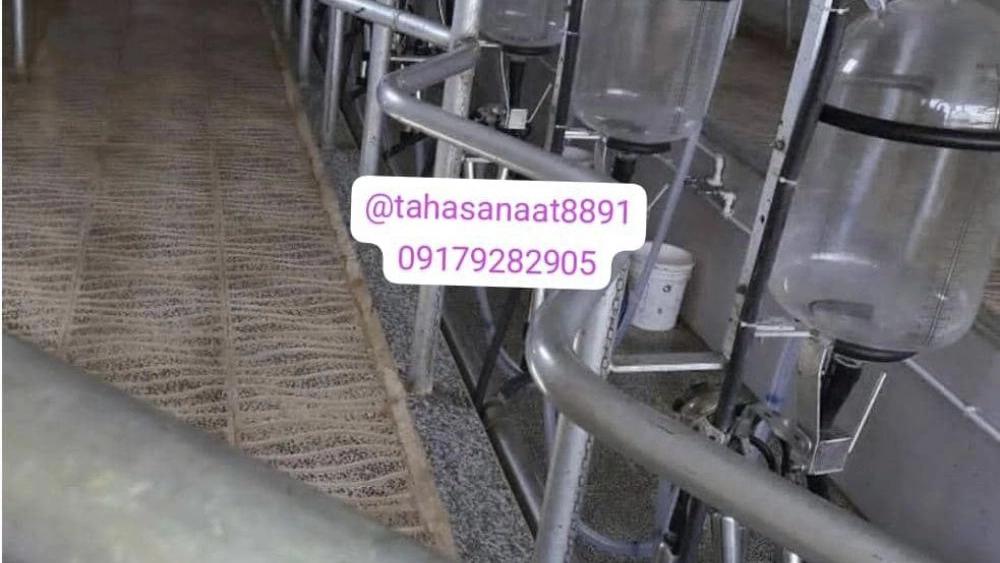 Construction of a milking box in Fars