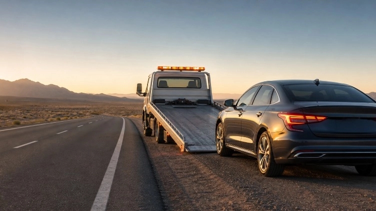 Urgent tow truck from Kashan to Natanz highway for fast car transfer