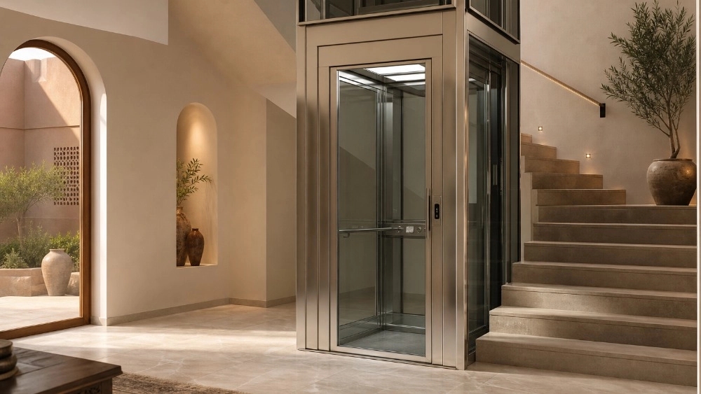 Home hydraulic elevator with professional installation in Yazd