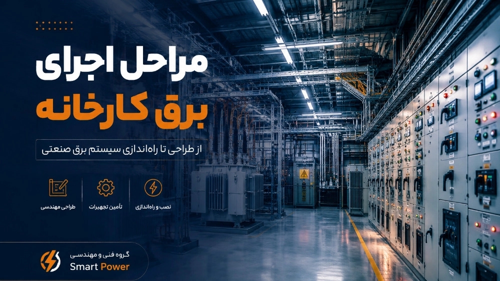 The stages of the factory's electricity implementation from the design to the start-up of the industrial electricity system