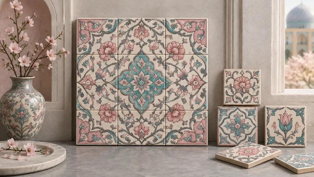 Order traditional tiles with desired design in Isfahan