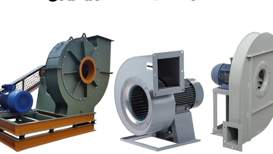 Types of centrifugal industrial fans