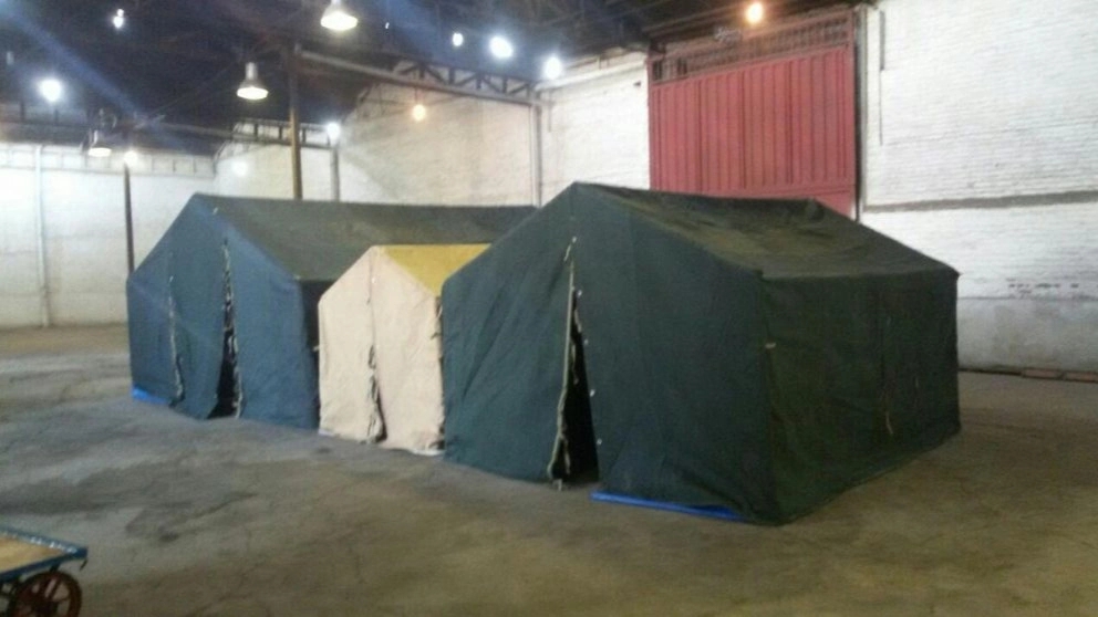 Production of tarpaulin tents and Sahand container apparatus in Isfahan