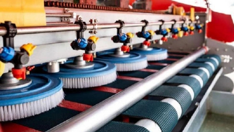 Carpet washing steps in a carpet cleaner