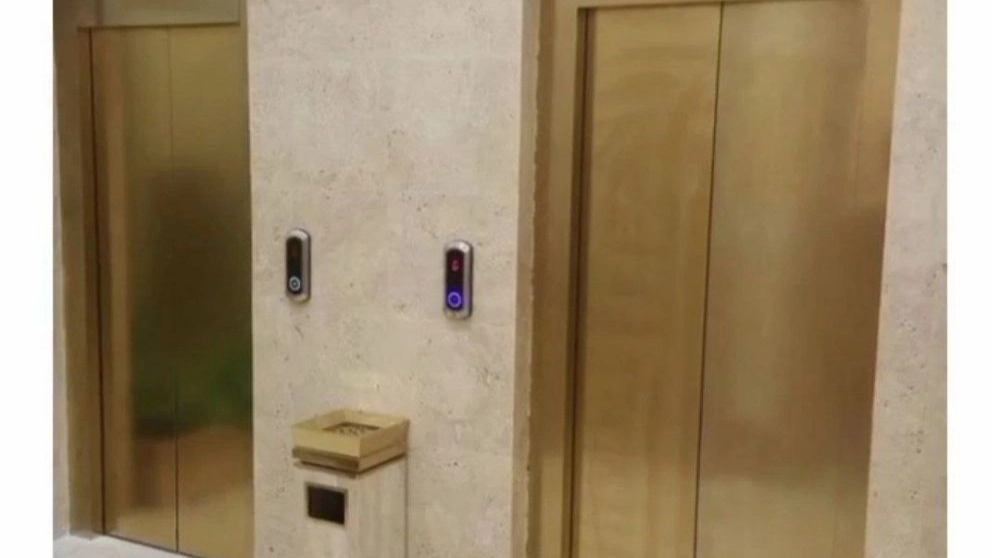 Lotus elevator, production of hinged door and elevator cabin parts in Tehran