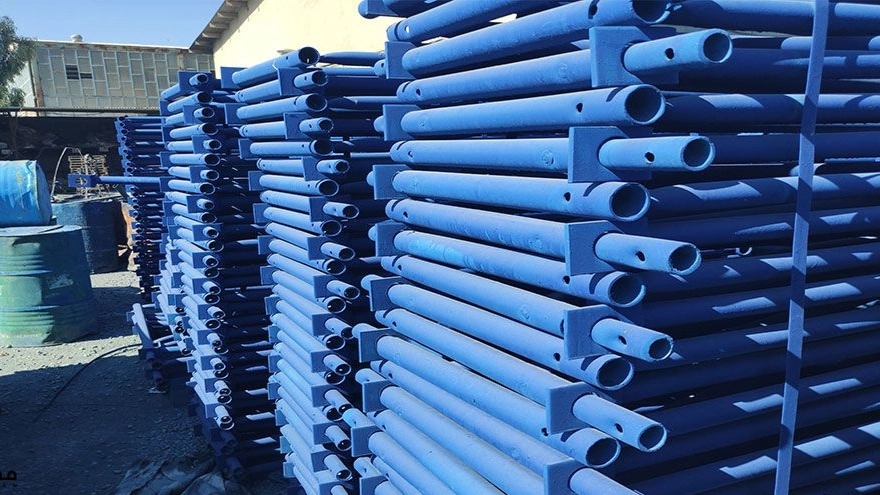 Scaffold or metal scaffolding
