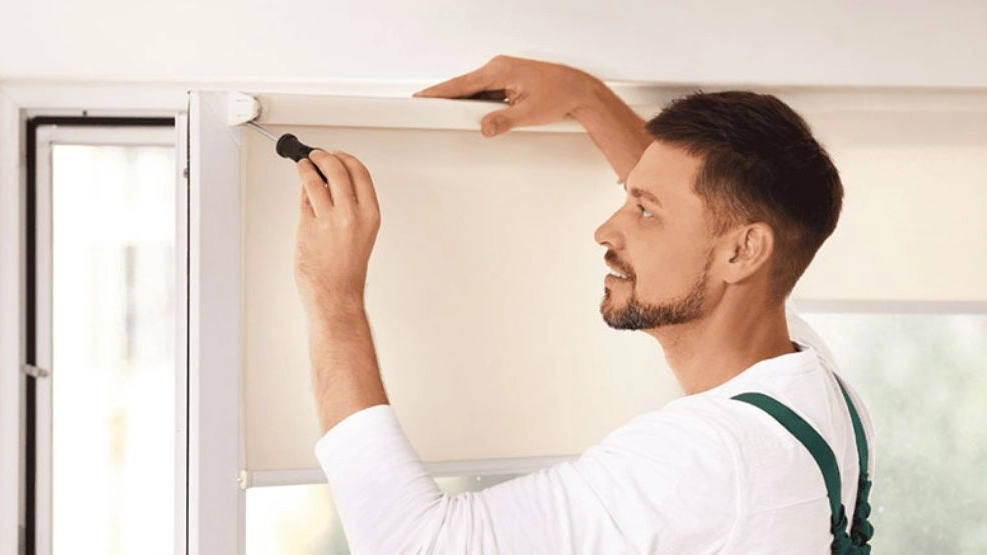Various methods of installing curtains without curtain rods