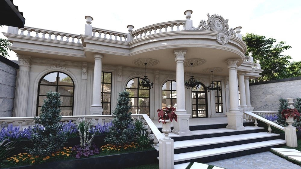 Namdari interior decoration, implementation of metal framework and building facade in Ramsar