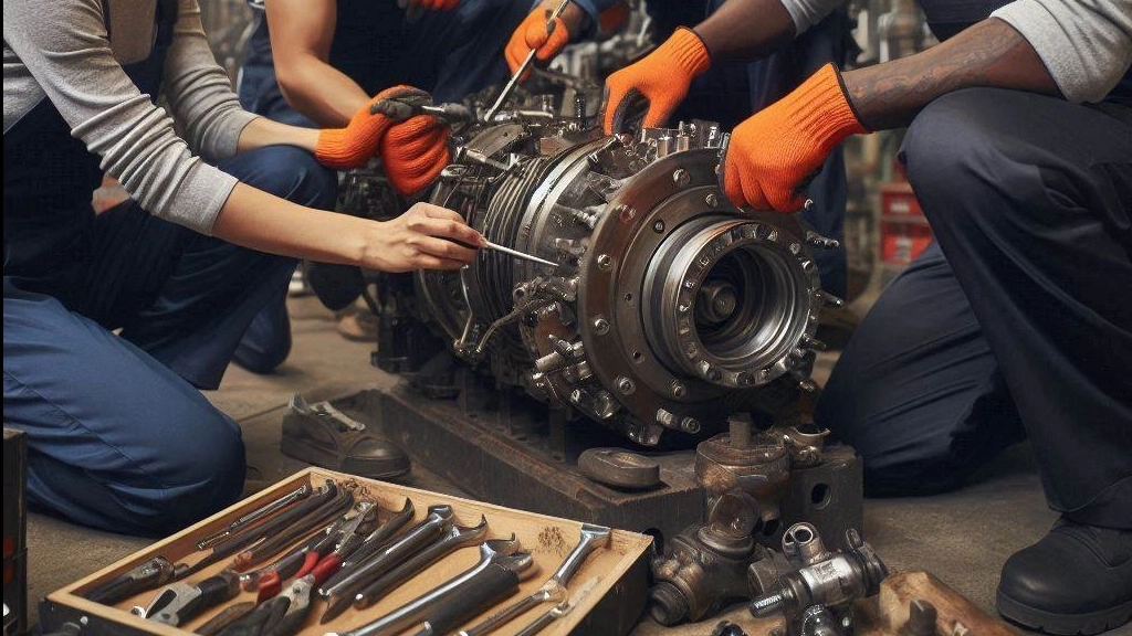 Repair of heavy machinery, tractors, cargo and ride