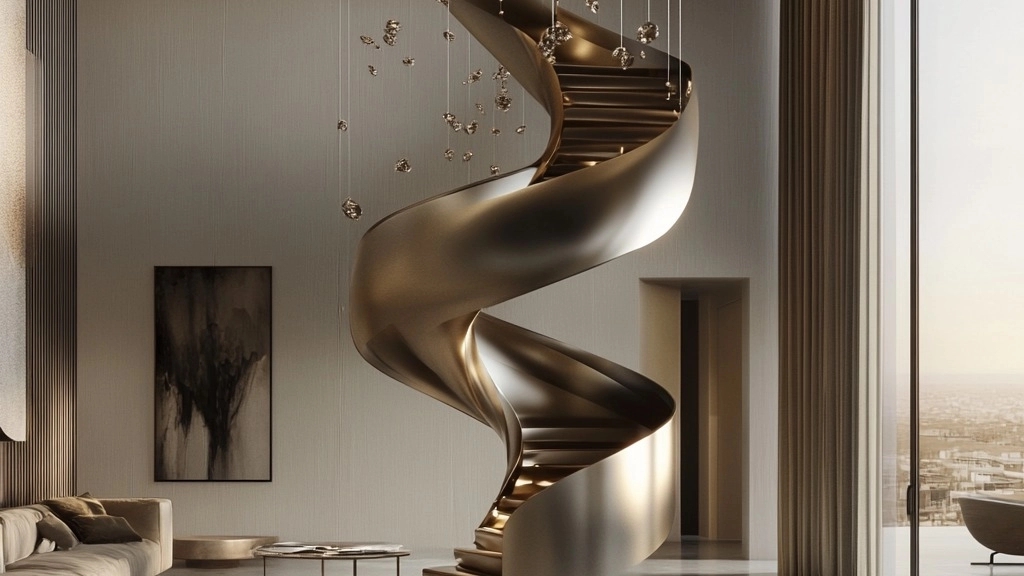 The benefits of custom decoration with round stairs; A combination of art and engineering