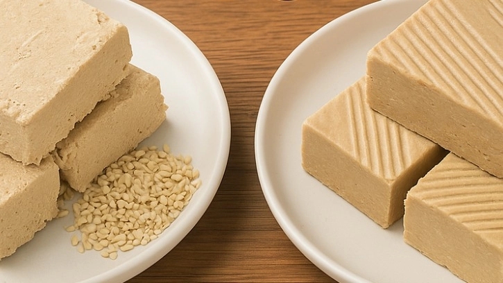 Comparison of home and industrial halva