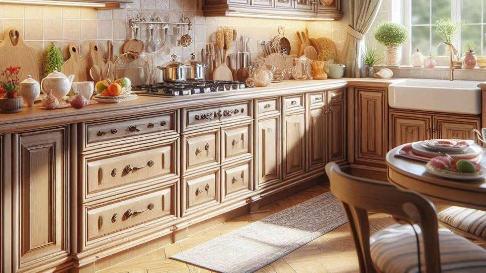 Production of Glass Kitchen Cabinets, MDF, PVC