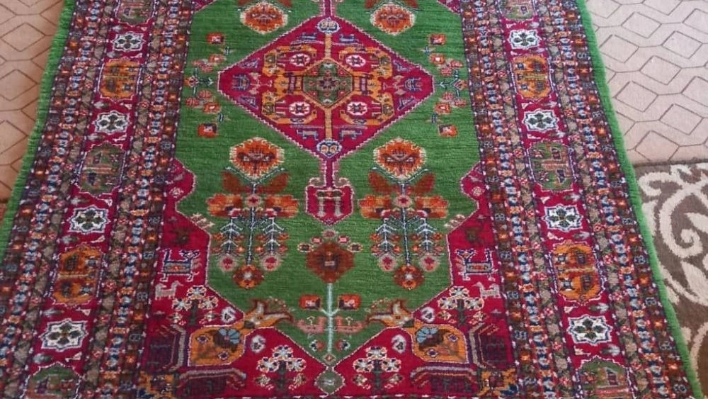 Turkmen desert handmade carpet