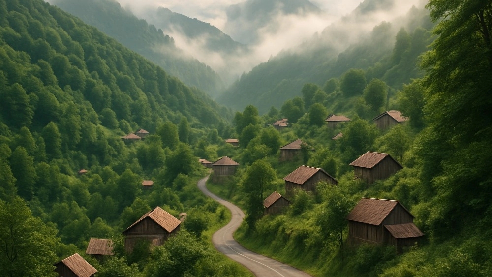 Access to Milash Village in Rudsar
