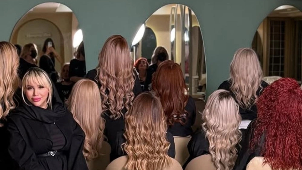 Elmira Najari beauty salon, color and light specialized training and services in Tehran