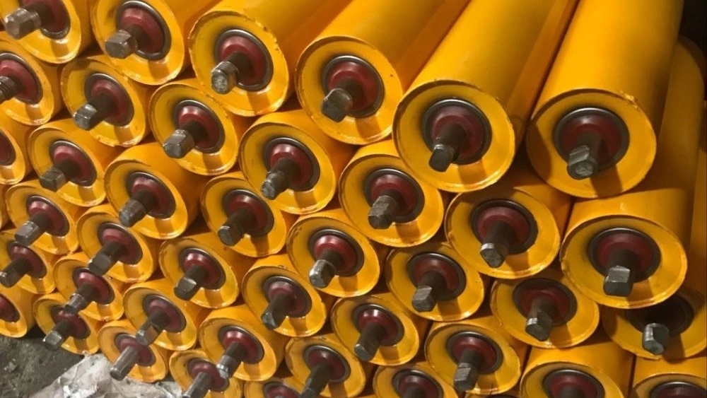 Hosseinnejad Roll Manufacturing, production and sale of replaceable teflon conveyor rollers in Azadegan