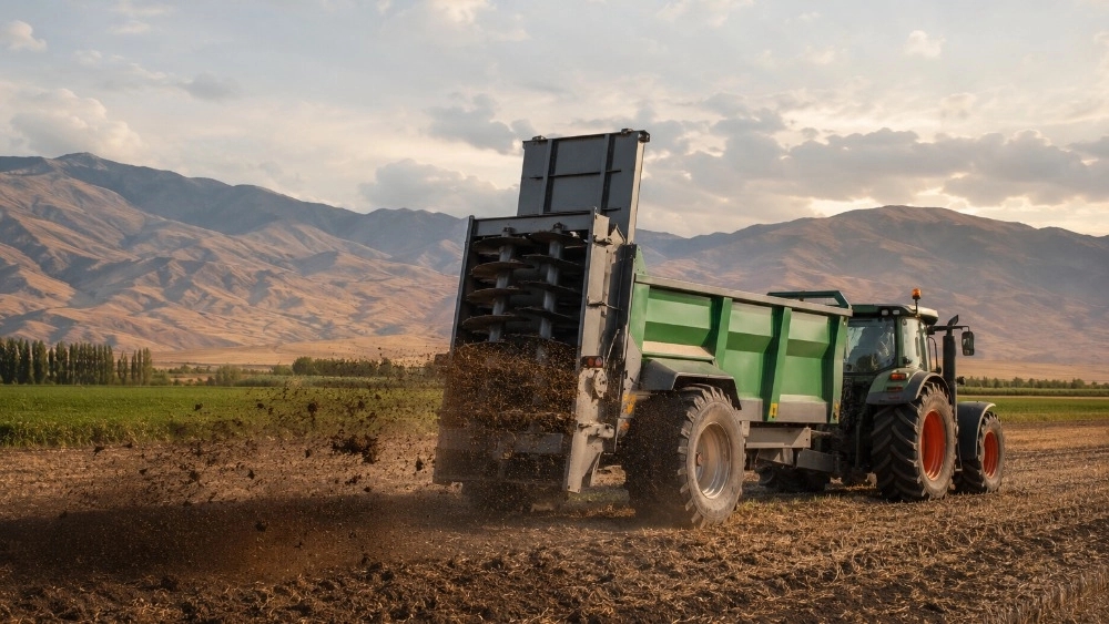 Dual-purpose livestock manure spreader in Joyn