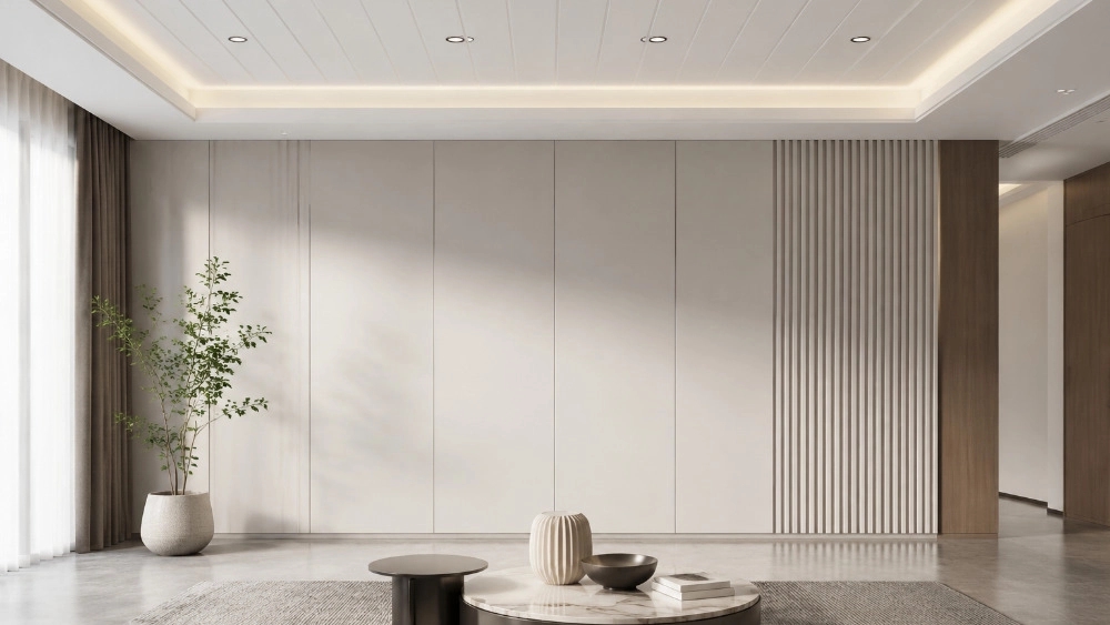 The price of PVC ceiling and wall covering