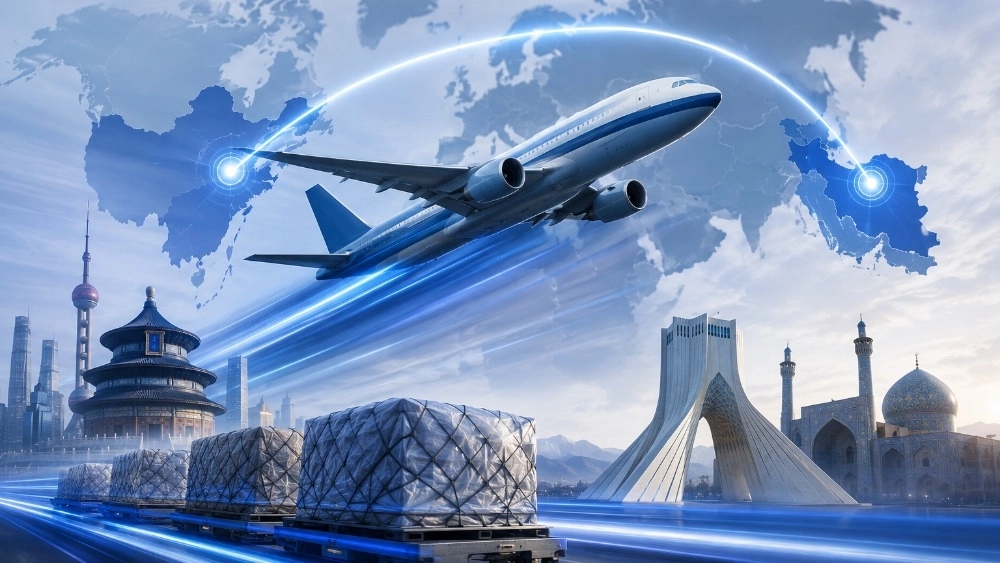 نقل جوي واستيراد فوري من الصين إلى طهران بأفضل الخدمات مع Skynex Cargo