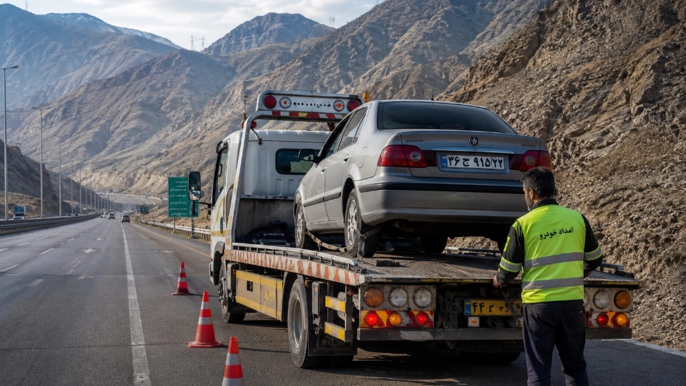 The best car transporter and tow truck in Qazvin-Karaj axis with fast dispatch