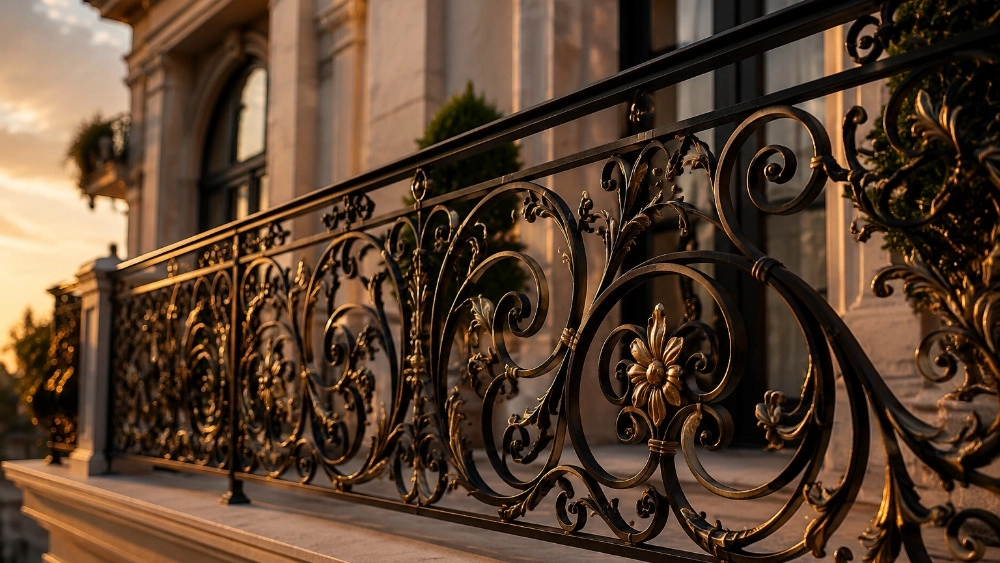 Manufacture of luxury wrought iron fence with special design and reasonable price in Urmia
