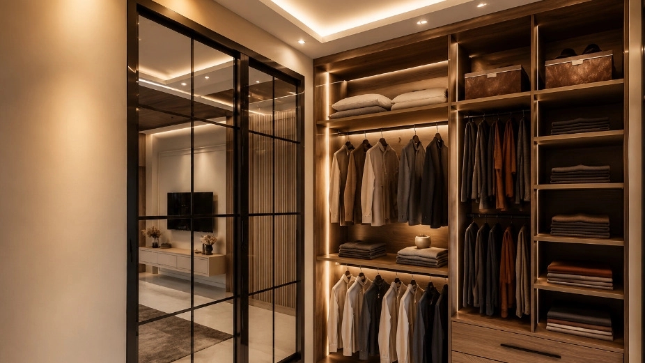 Design and execution of closet and closet room lighting in Ardabil