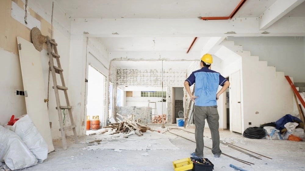 Demolition and reconstruction of Falahi building, plaster and ceramic reinforcement work in Lorestan