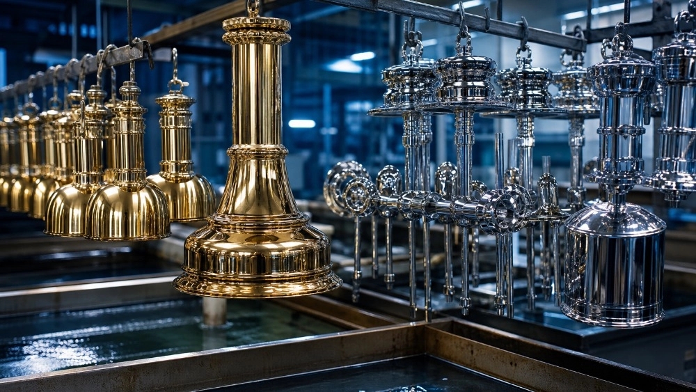 Specialized electroplating of lighting parts in Tehran