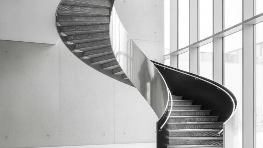 Who is the best manufacturer of round metal stairs in Tehran?