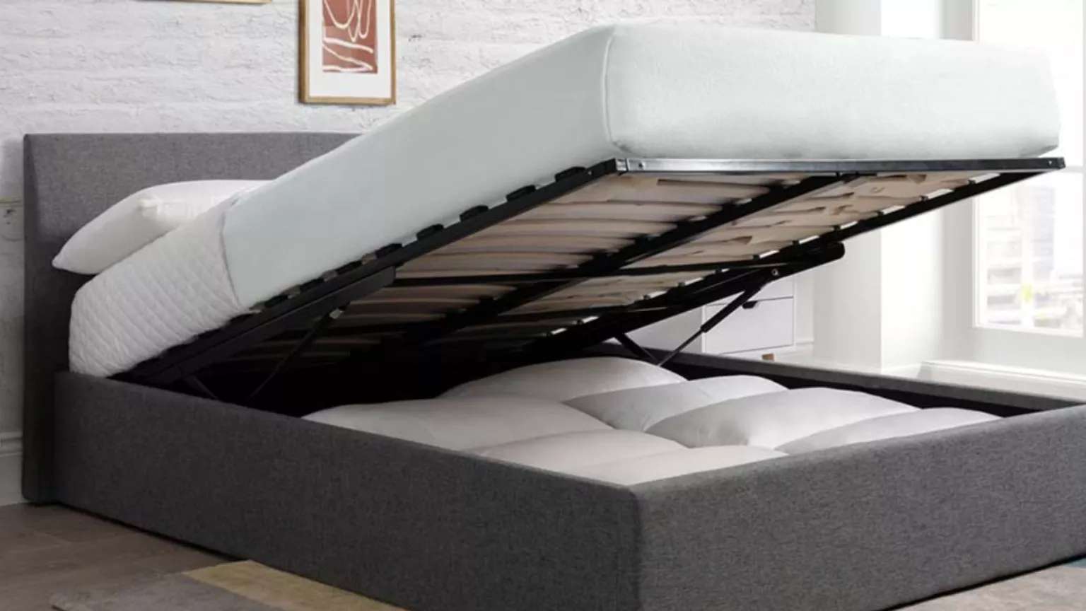 Beds and mattresses are made of wood