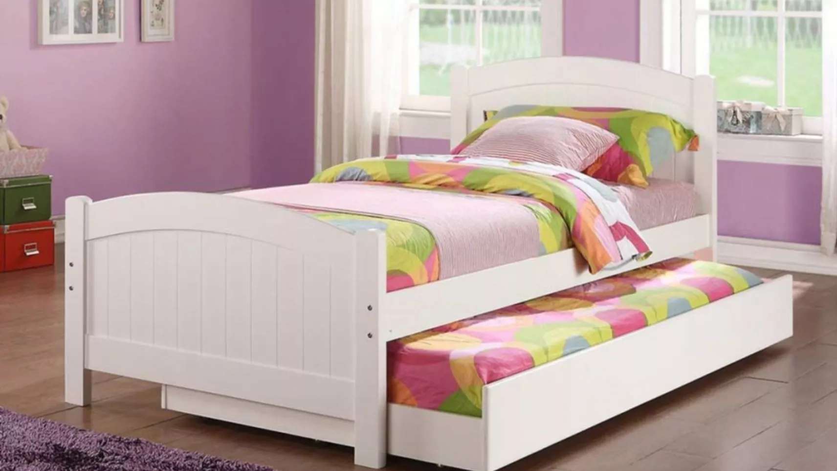 Beds and mattresses are made of wood