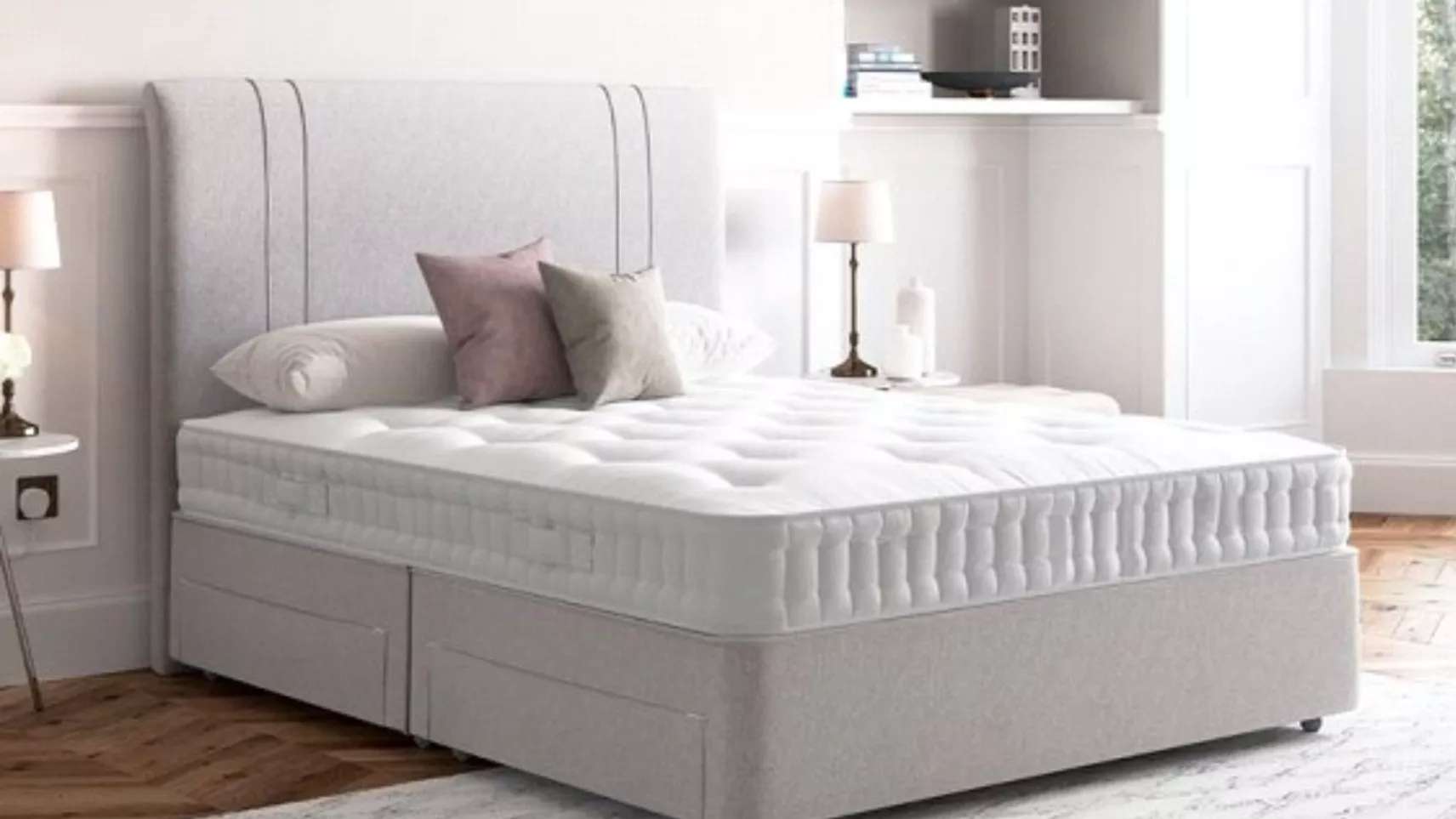 Beds and mattresses are made of wood