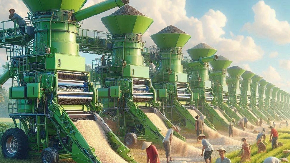 Rasht'ta pirinç ve pirinç pirinç makinelerinin üretimi