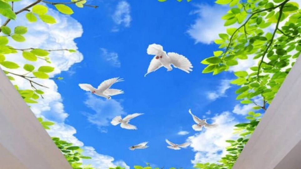 Sanal gökyüzü iç dekorasyon: güzellik, rahatlama ve teknolojinin bir kombinasyonu