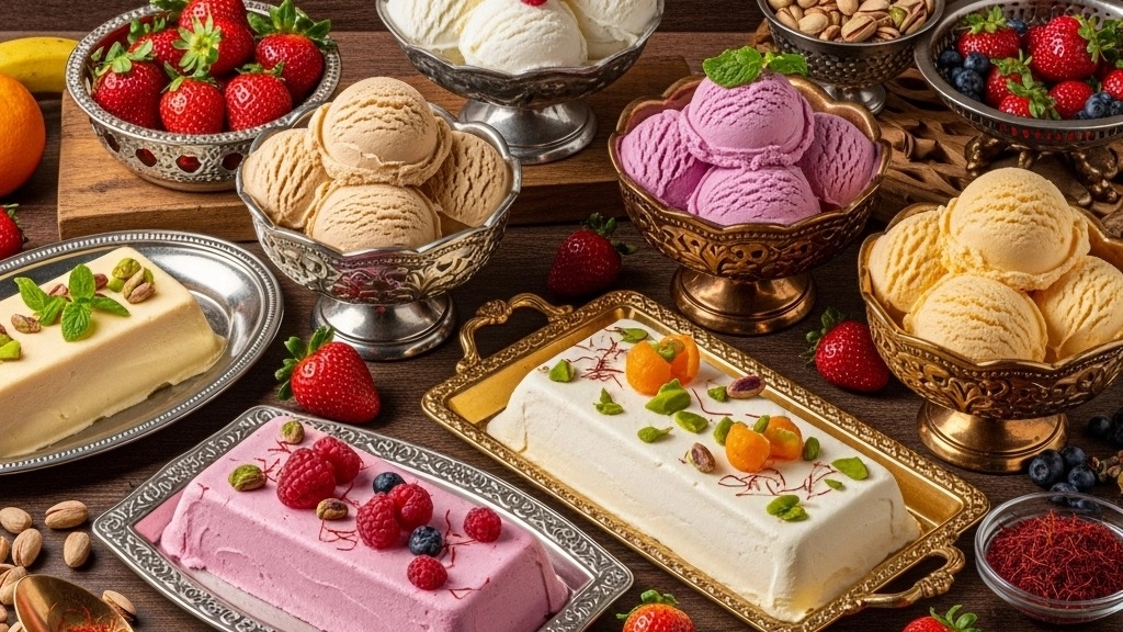 Buy the best traditional and fruit ice cream in Tabriz from Valiasr Behruzi Ice Cream