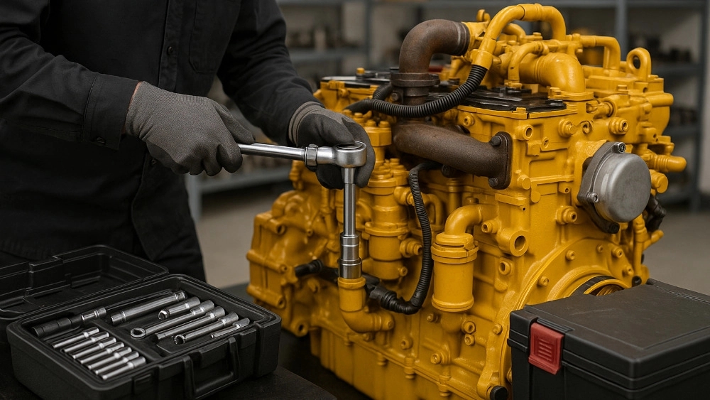 Caterpillar engine maintenance